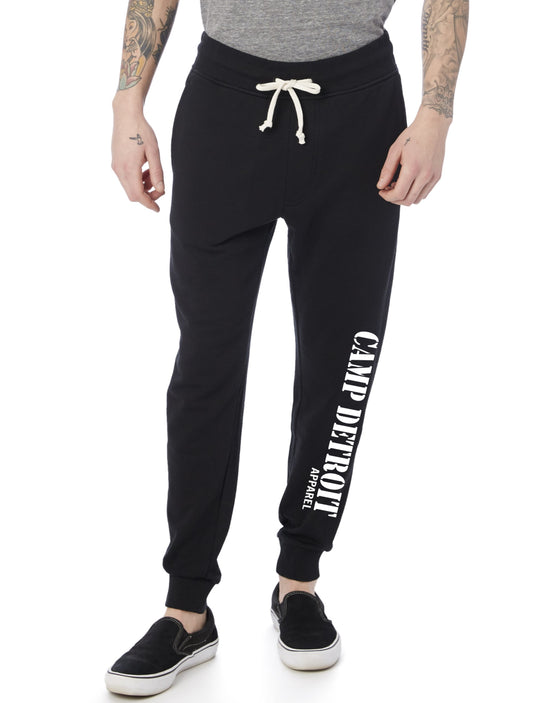 Camp Detroit Mens Burnout French Terry Sweatpants