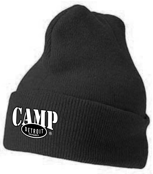Camp Detroit Solid Color Knit Beanie