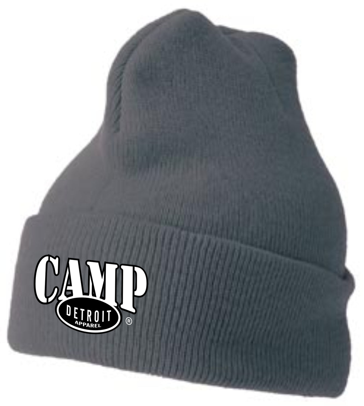 Camp Detroit Solid Color Knit Beanie