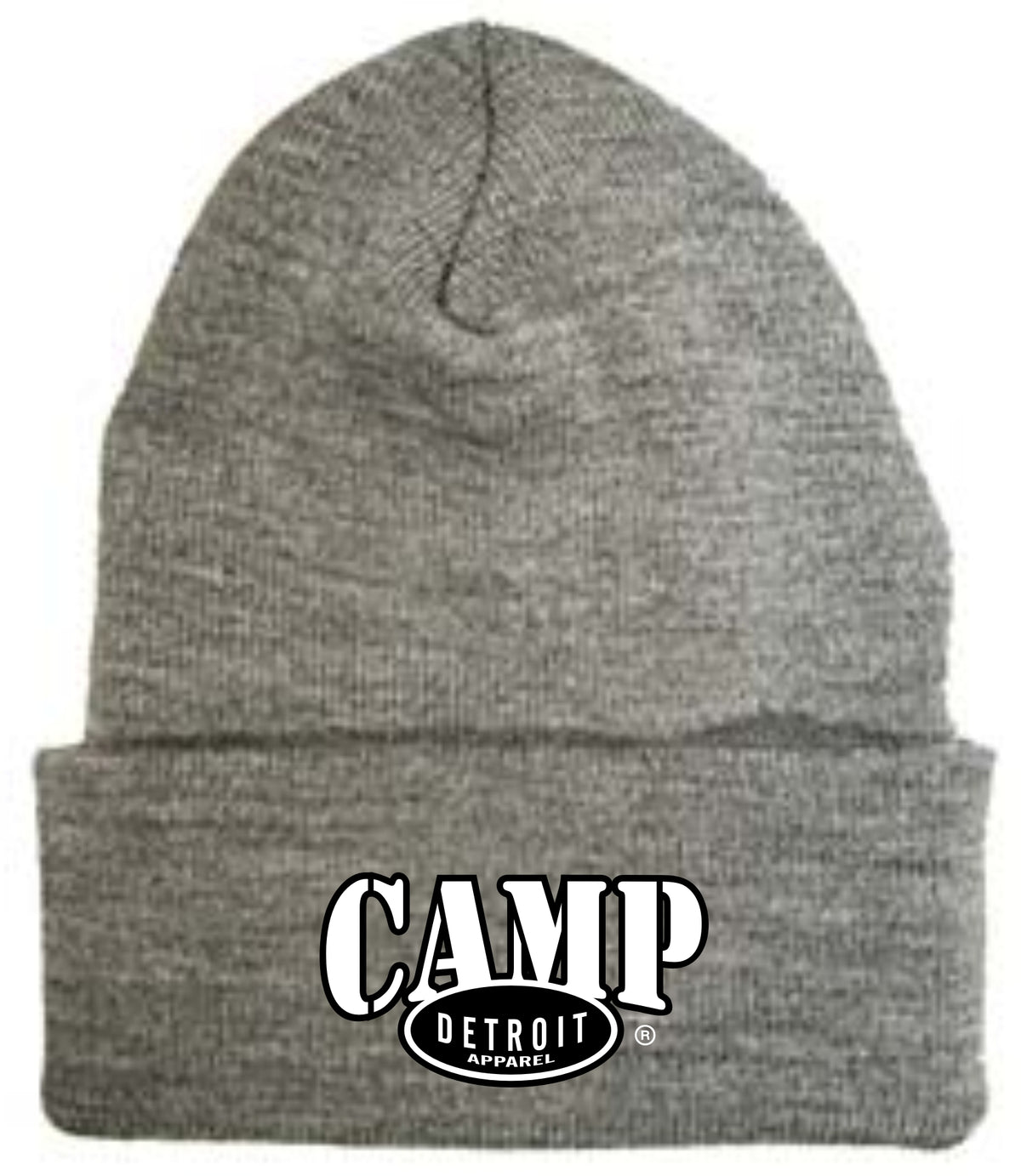 Camp Detroit Solid Color Knit Beanie