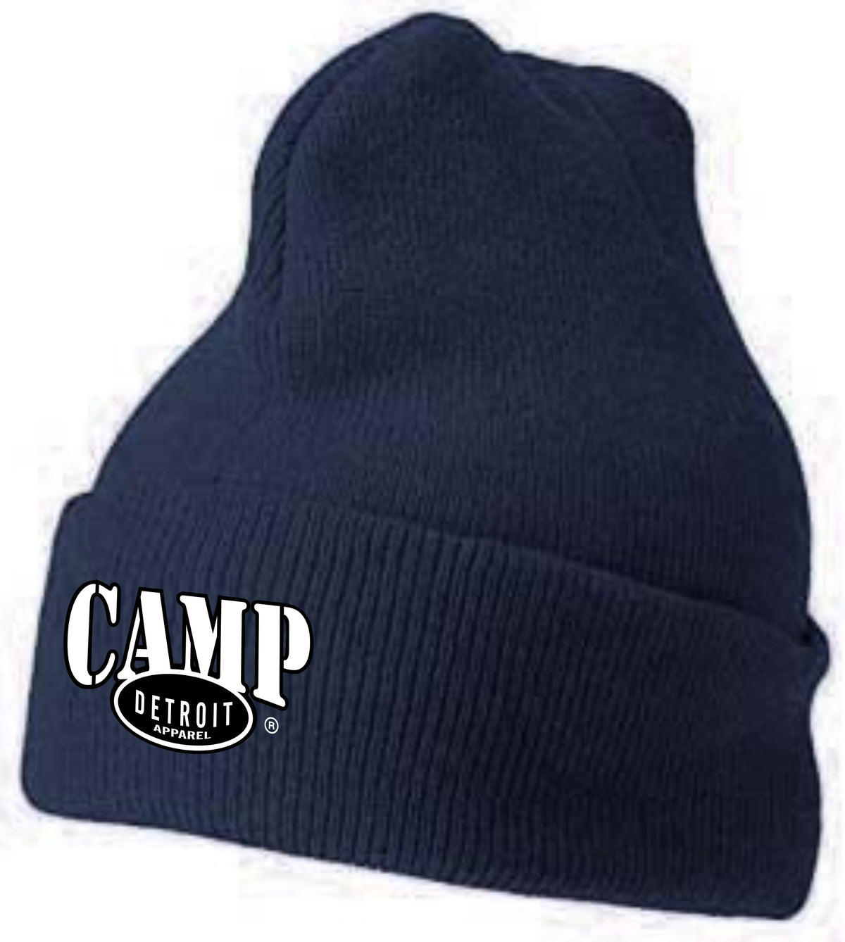 Camp Detroit Solid Color Knit Beanie