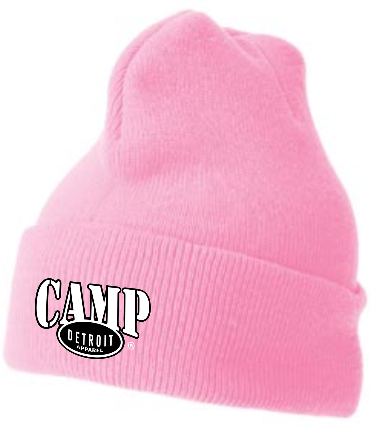 Camp Detroit Solid Color Knit Beanie