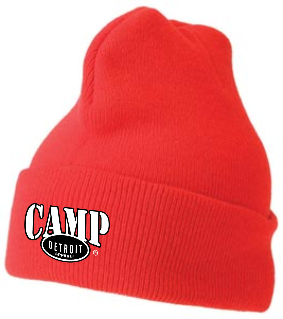 Camp Detroit Solid Color Knit Beanie